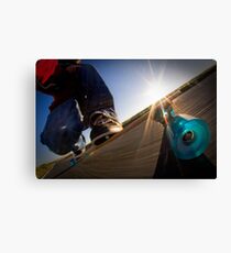 Longboarding Canvas Print