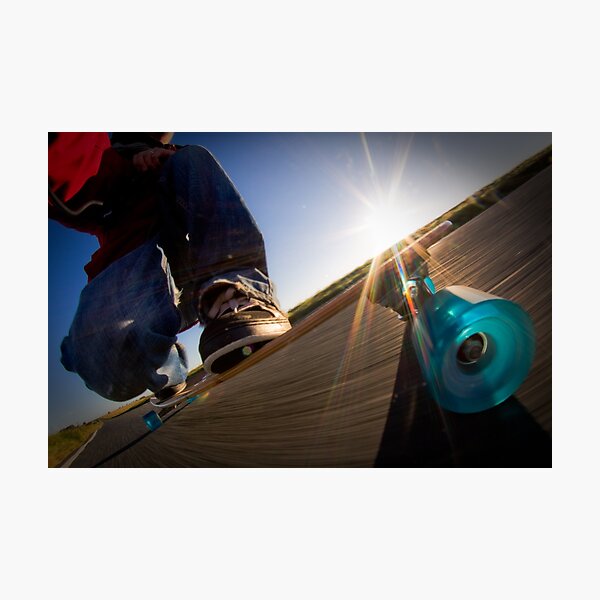Longboarding Photographic Print