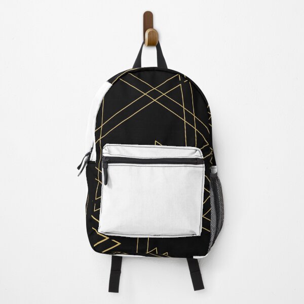 Item preview, Modern Looking Gold Triangular Design with Black Background designed and sold by shopsimply.