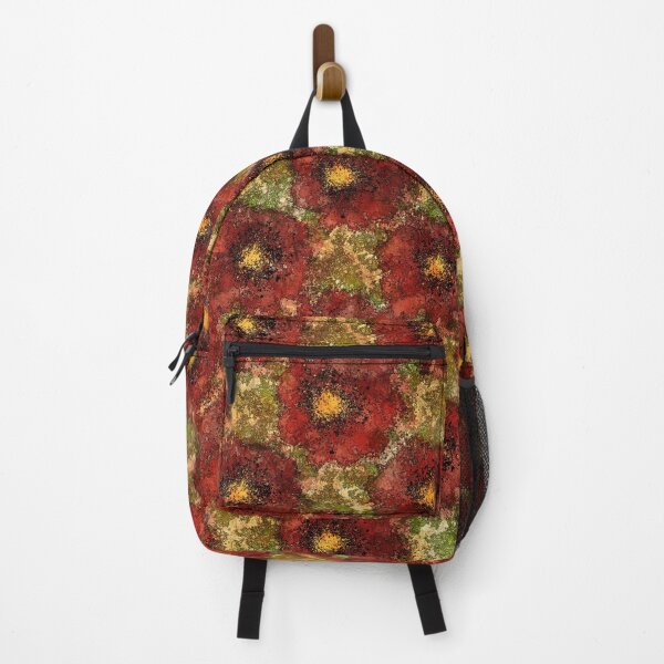 Item preview, stylized poppy field pattern designed and sold by TheDrawingJoker.