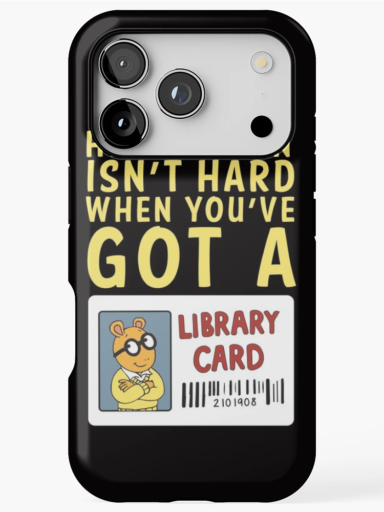 Thumbnail 1 of 4, iPhone Case, Arthur Library Card designed and sold by RACHELRAE09.