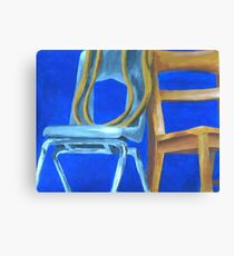Three Chairs Canvas Print