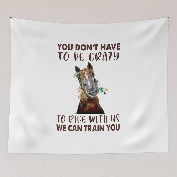 Item preview, You don't have to be crazy to ride with us designed and sold by RockyMante.