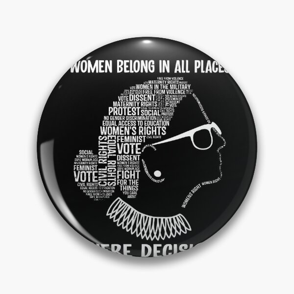 Item preview, Women Belong In All Places Ruth Bader Ginsburg RBG Feminist Ruth Bader Ginsburg RBG designed and sold by Enraged46.