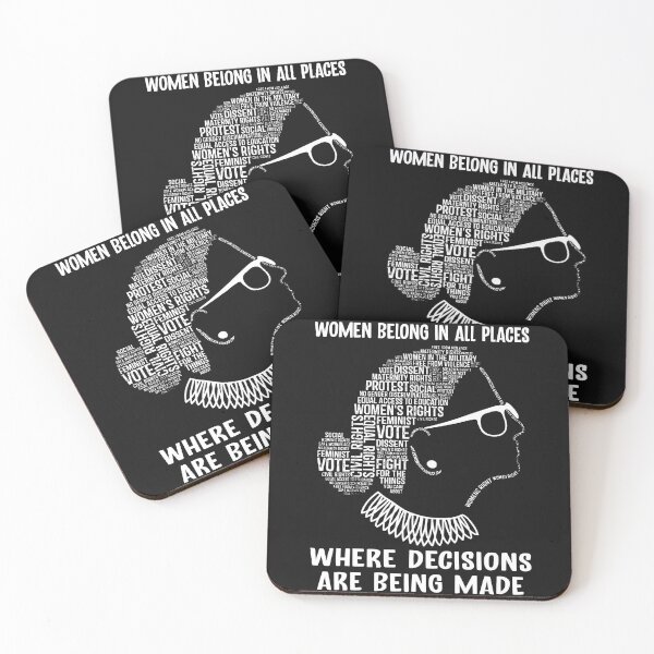 Item preview, Women Belong In All Places Ruth Bader Ginsburg RBG Feminist Ruth Bader Ginsburg RBG designed and sold by Enraged46.
