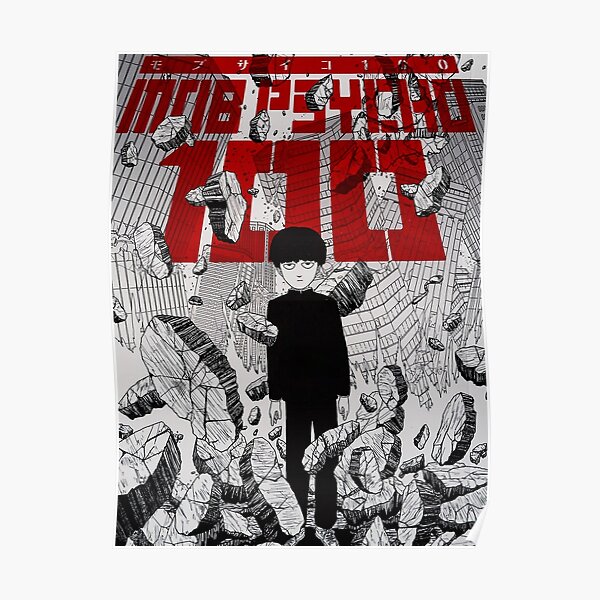 Mob Psycho 100 Vintage Poster