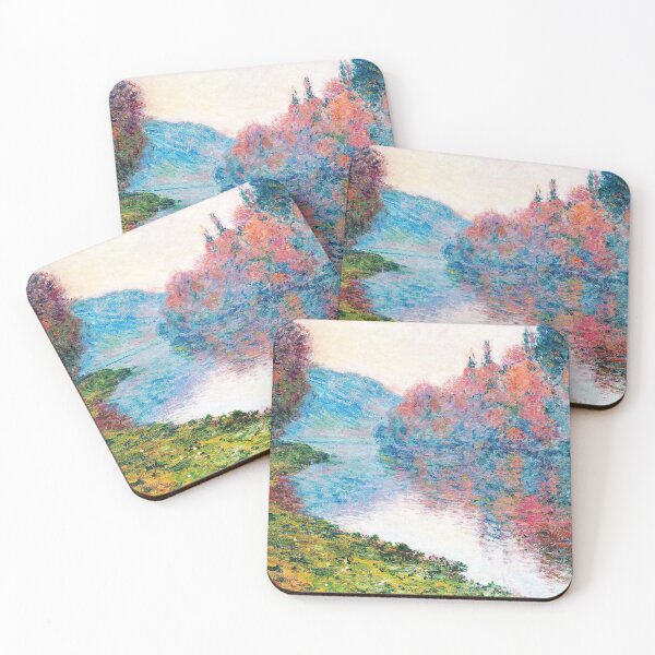 Item preview, Claude Monet - Banks of the Seine at Jenfosse, Clear Weather (1884) designed and sold by HistoryRestored.