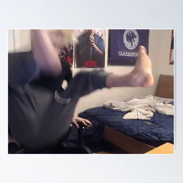 Item preview, xQcOW Foot Desk Slam designed and sold by Rainfalling.