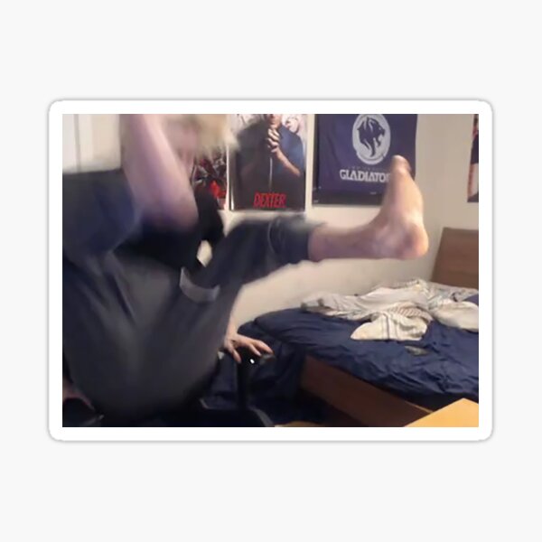xQcOW Foot Desk Slam Sticker