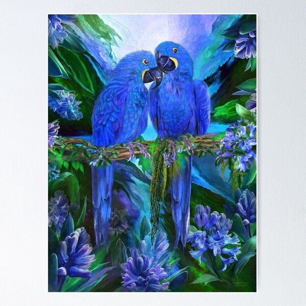 Aperçu de l'œuvre Tropic Spirits - Hyacinth Macaw créée et vendue par Carol  Cavalaris.