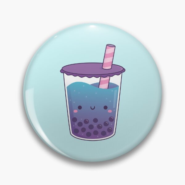 Item preview, Cute Galaxy Butterfly Pea Flower Boba Tea Doodle designed and sold by rustydoodle.