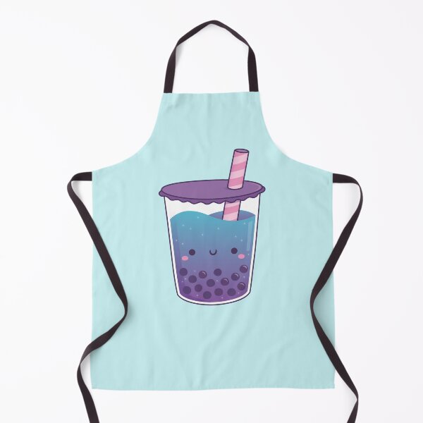 Item preview, Cute Galaxy Butterfly Pea Flower Boba Tea Doodle designed and sold by rustydoodle.