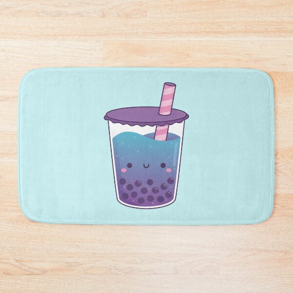 Item preview, Cute Galaxy Butterfly Pea Flower Boba Tea Doodle designed and sold by rustydoodle.