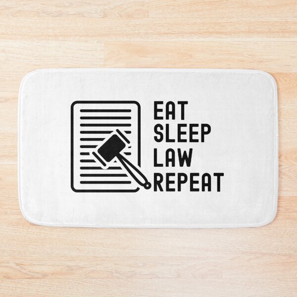 Item preview, Law Sudent Funny- Eat, Sleep, Law, Repeat designed and sold by Happy-PrintZ.