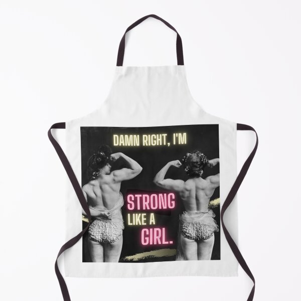 Item preview, Damn Right, I'm Strong Like A Girl  designed and sold by TeeKid.