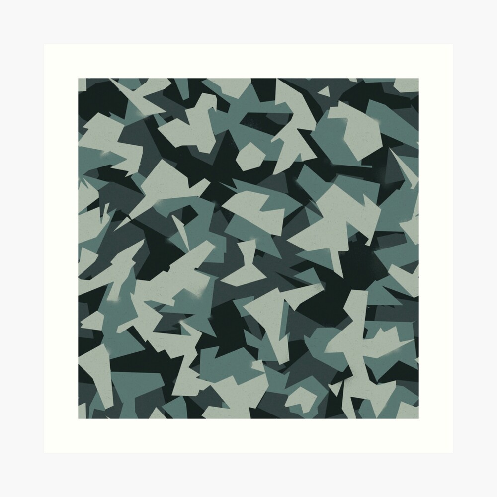 Arctic Seafoam Splinter Camo Poster for Sale by jdotrdot712