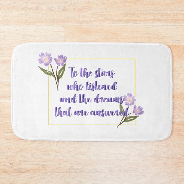 Item preview, To the stars who listen and the dreams that are answered flower quote 6 designed and sold by DoodlesFlowers.