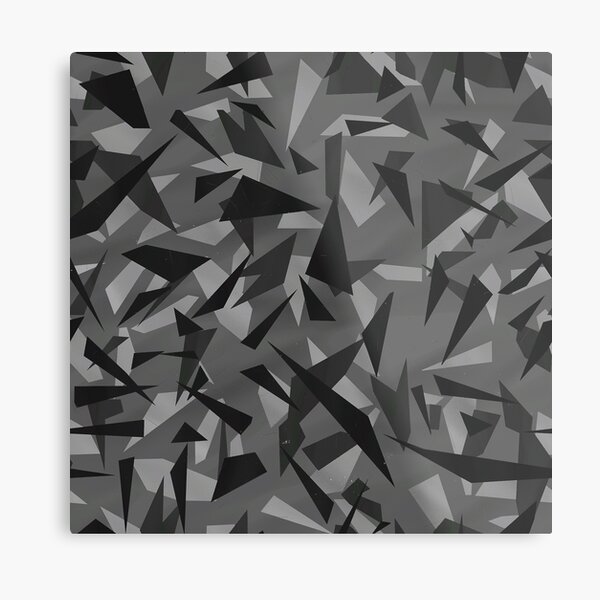 Sharp Edges Splinter Camo | Metal Print