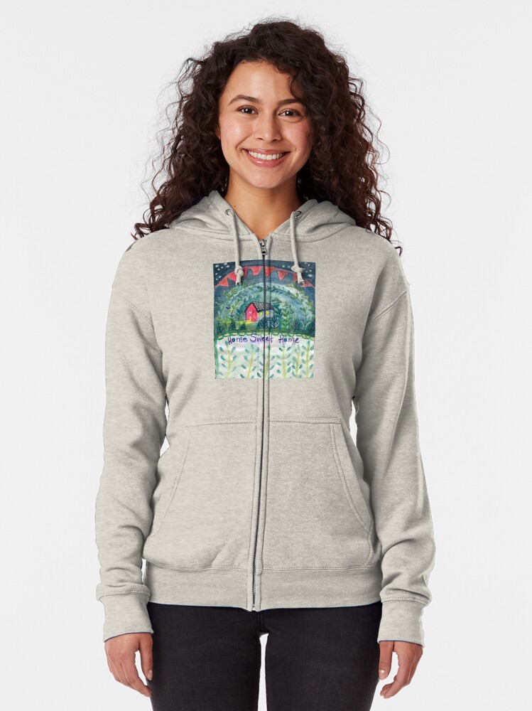 Alternate view of Home Sweet Home Zipped Hoodie