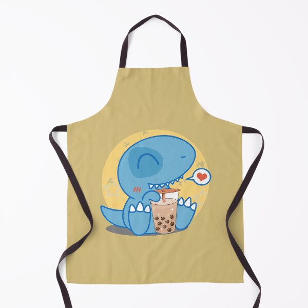 Item preview, Blue Dino Boba drinking Bubble milk tea designed and sold by eucagarland.