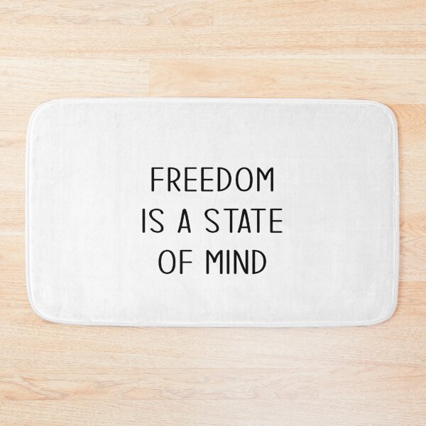 Item preview, Freedom is a state of mind designed and sold by Swirlstache.