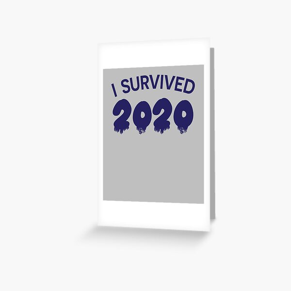 Item preview, I SURVIVED 2020 blue designed and sold by sandraking0908.