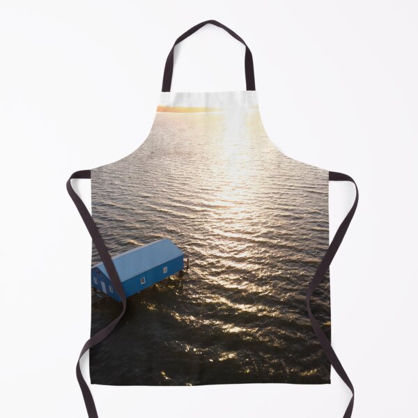 Item preview, Sunrise Drone Over Blue Boat Shed designed and sold by Michael Heritage.