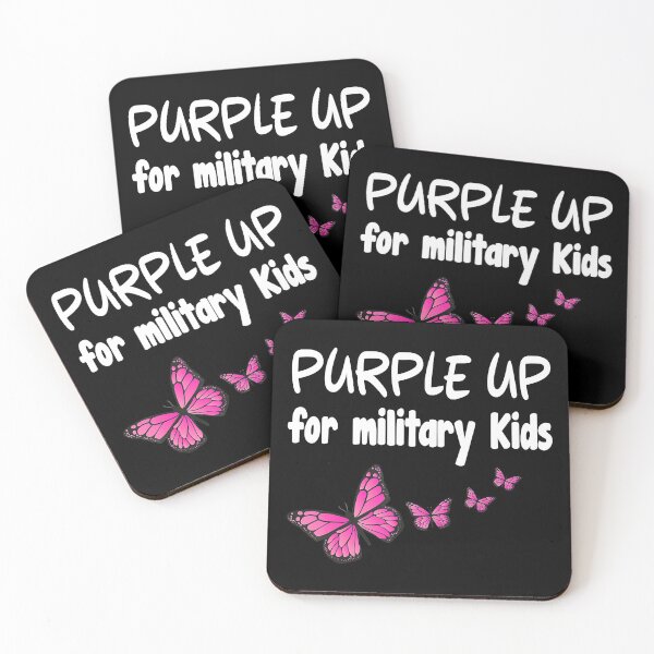 Item preview, Month April Purple Up for Military Kids Butterflies designed and sold by IanSummer53.