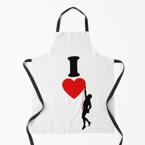 Item preview, I heart climbing, bouldering, love mountaineering designed and sold by DerNerd.