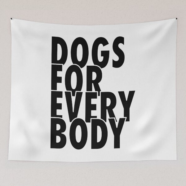 Item preview, Dogs for everybody black letters designed and sold by ciaobebo.