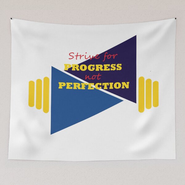 Item preview, STRIVE FOR PROGRESS NOT PERFECTION DESIGN WORK designed and sold by karudondesigns.