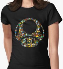 Kröte minimalistisch Tailliertes T-Shirt für Frauen