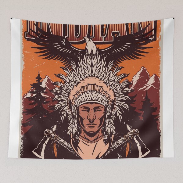 Item preview, Indian Native Warrior designed and sold by Phuctinh.