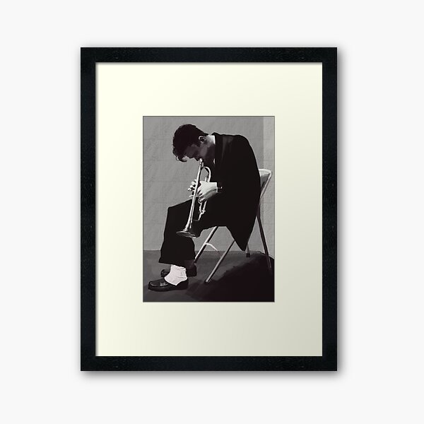 Chet Baker Melancholic Jazz Framed Art Print