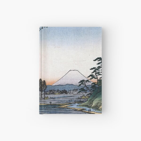 Utagawa Hiroshige The Teahouse with the View of Mt. Fuji Hardcover Journal