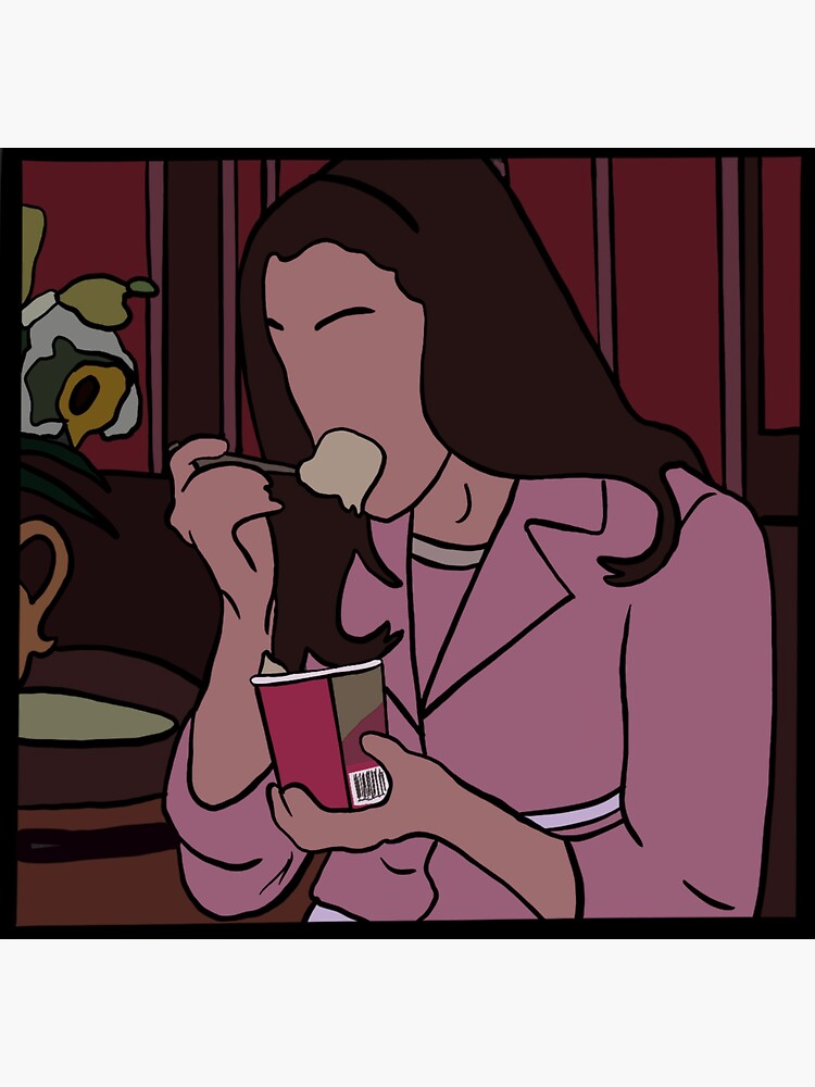 "The princess diaries inspired ice cream " Sticker by Momenti Redbubble