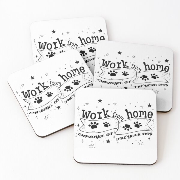 Item preview, Work From Home Employee Of The Year Dog designed and sold by taby2you.