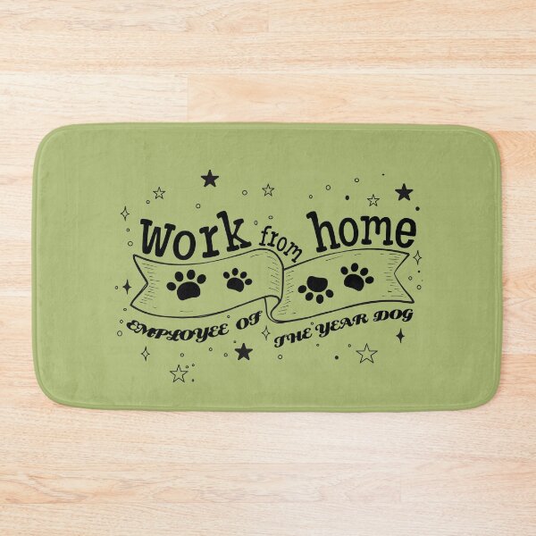 Item preview, Work From Home Employee Of The Year Dog designed and sold by taby2you.
