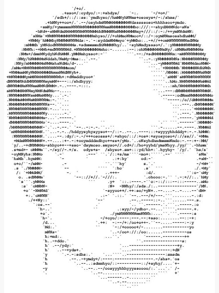 Dwight ASCII Art Art Board Print