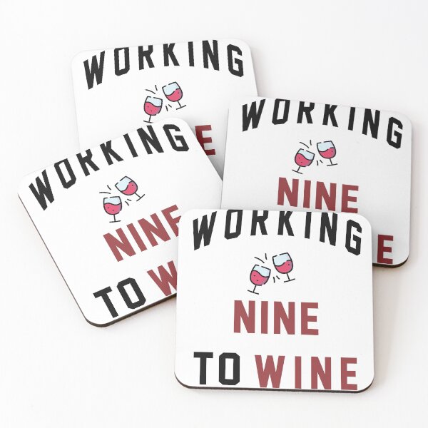Item preview, WORKING  NINE TO WINE designed and sold by Pro tees.
