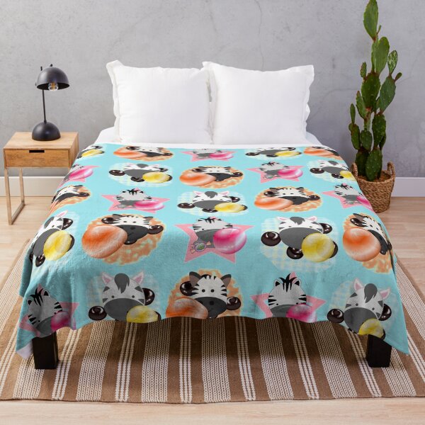Item preview, Cute Zebra  blowing Bubbles   with bubble gum Pattern Design designed and sold by eucagarland.