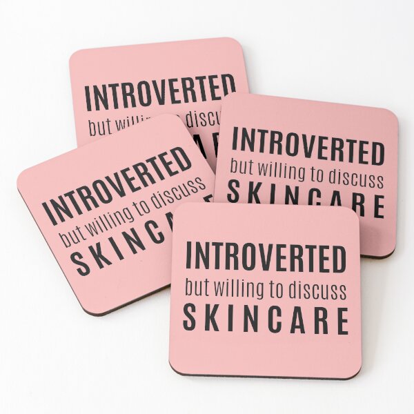 Item preview, Introverted But Willing To Discuss Skincare designed and sold by The Little Wood Cottage.