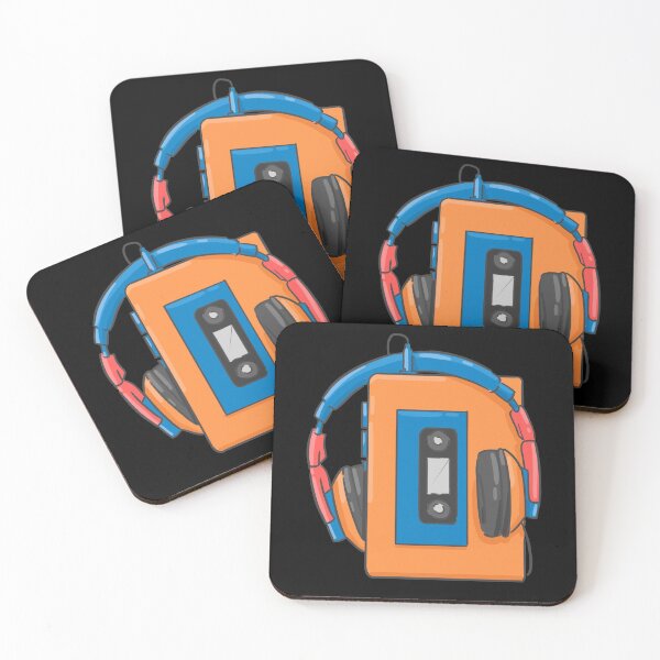 Item preview, retro music walkman 90s 80s headphones gift designed and sold by LuminOrb.