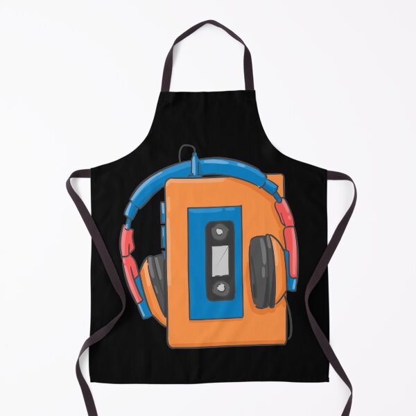 Item preview, retro music walkman 90s 80s headphones gift designed and sold by LuminOrb.