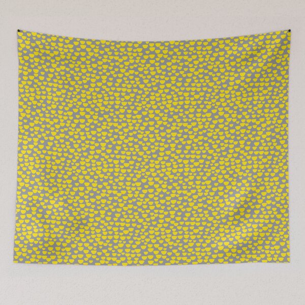 Item preview, Half Circles - Yellow on Grey designed and sold by NolkDesign.
