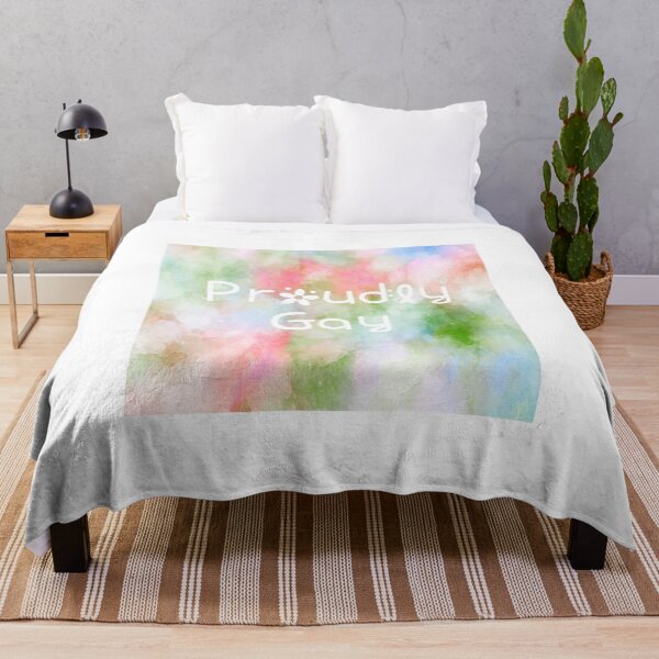 Artikelvorschau, Stolzer schwuler Regenbogen-Aquarell-Quadrat-Hippie-Text 2 entworfen und verkauft von everything4eva.