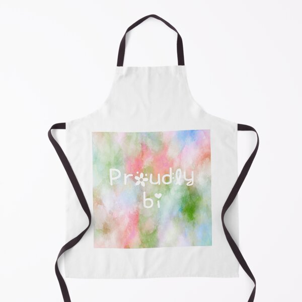 Item preview, Proudly Bisexual Rainbow Watercolor Square Hippie Text 2 designed and sold by everything4eva.