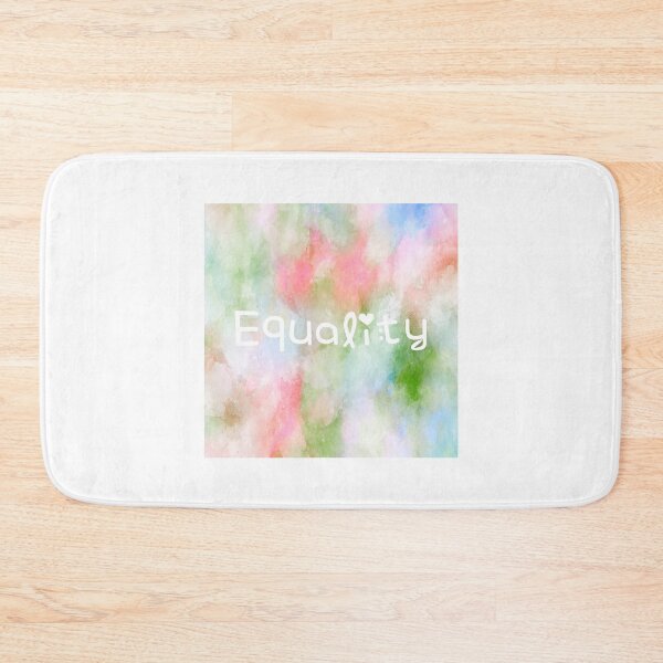 Item preview, Equality Rainbow Watercolor Square Hippie Text 2 designed and sold by everything4eva.