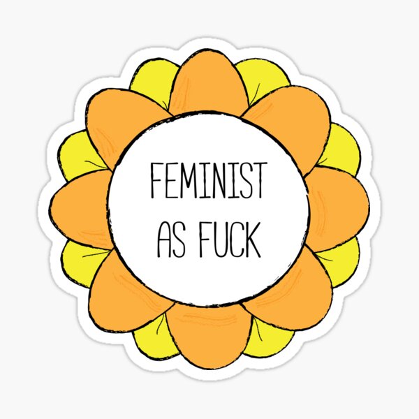 Artikel-Vorschau von Feminist As Fuck - Feministische Blume, designt und verkauft von feministshirts.