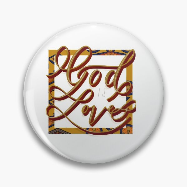 Item preview, God is love Ankara- inspired print designed and sold by Afroenscribed.